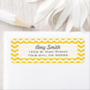 Search for yellow chevron return address labels Stripes