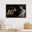 Search for 80th birthday posters Simple