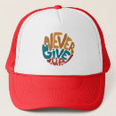 Search for give up hats Typography