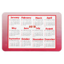 Search for mini calendar magnets Red