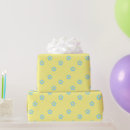 Search for blue and yellow wrapping paper Flowers