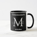 Search for stylish letters mugs White