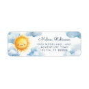 Search for smiling sun return address labels Yellow