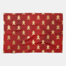 Search for gingerbread man tea towels Red