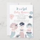 Search for mermaid baby girl shower invitations Fish