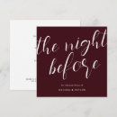 Search for burgundy rehearsal dinner invitations Calligraphy script