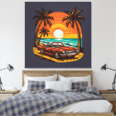 Search for vintage palm trees canvas prints Ocean