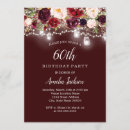 Search for spring 60th birthday invitations Rustic