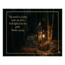 Search for thy word is a lamp posters Inspirational