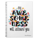 Search for awesomeness notebooks Typography