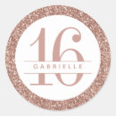 Search for blush rose stickers Sweet 16