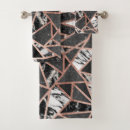 Search for rose gold geometric bath towels Triangles