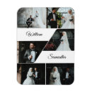 Search for bride and groom rectangular wedding magnets Newlywed