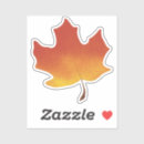 Search for fall maple leaf stickers Orange