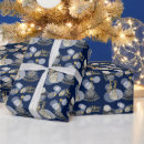 Search for navy and gold christmas wrapping paper Typography