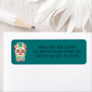 Search for day of dead return address labels Sugar skulls