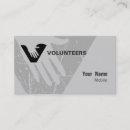 Search for volunteer business cards Logo