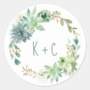 Search for succulent bridal shower stickers Watercolor