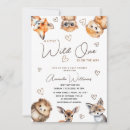 Search for owl pattern cards invites Forest animals
