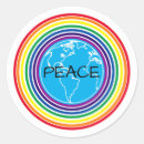 Search for rainbow earth stickers Peace