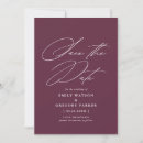 Search for burgundy wedding save the dates Watercolor