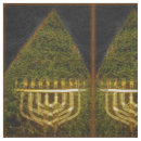 Search for jewish fabric Menorah