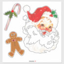 Search for old fashioned santa claus stickers Nostalgic