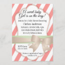 Search for digital baby girl shower invitations Stripes