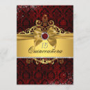 Search for ruby red and gold invitations Elegant