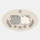 Search for rabbit oval stickers Bunny