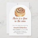 Search for bun in the oven baby shower invitations Watercolor cinnamon roll