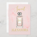 Search for perfume bottle invitations Girly