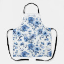 Search for blue floral pattern aprons Elegant