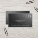Search for silver business cards Modern