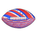 Search for red white and blue american footballs Stripes