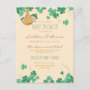 Search for shamrock baby shower invitations Green