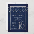 Search for navy blue diamond invitations Girly