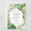 Search for tropical couples shower invitations Greenery
