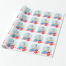 Search for 5th birthday wrapping paper Blue
