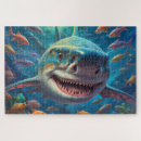 Search for shark puzzles Great white shark