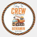 Search for construction stickers Digger birthday