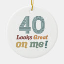 Search for 40th birthday christmas tree decorations Forty