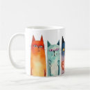 Search for watercolor cat mugs Teal