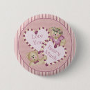Search for bear with pink badges Hearts