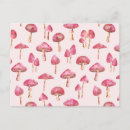 Search for wild mushrooms postcards Woodland