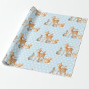 Search for baby animal wrapping paper Blue