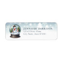 Search for globe return address labels Cute