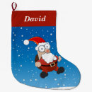 Search for black santa claus christmas stockings Red