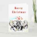Search for elephant christmas cards Watercolor