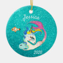 Search for mermaid christmas tree decorations Unicorn